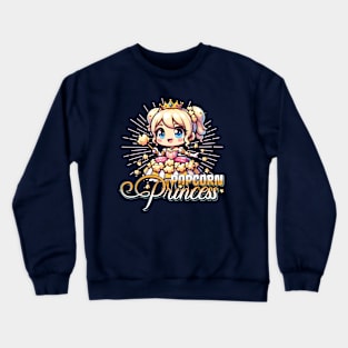 Popcorn Lover and Princess of Popcorns Crewneck Sweatshirt